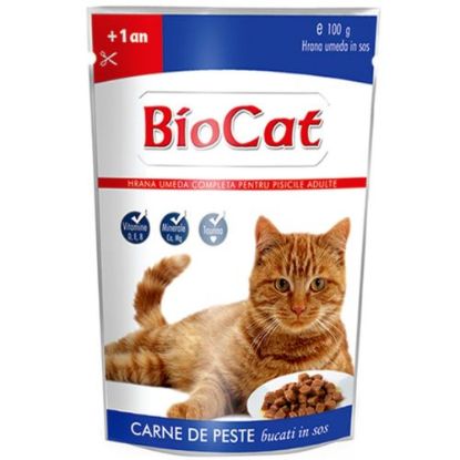 Poza cu Plic Bio cat pisica peste 100 g