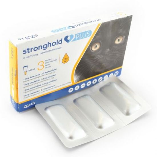Poza cu Stronghold Plus Pisica 15 mg, < 2.5 kg, 0.25ml, o pipeta antiparazitara